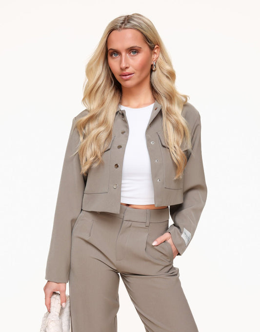 Taupe STUDIO Cropped - Jasje - Olivia & Kate