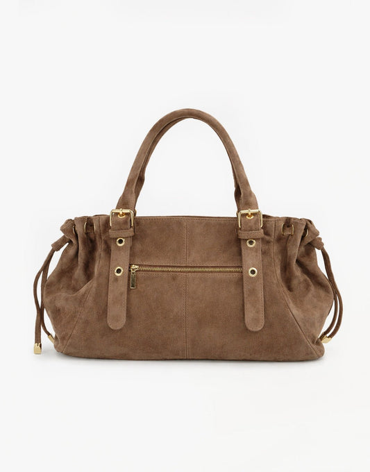 Taupe Suede City - Tas - Olivia & Kate