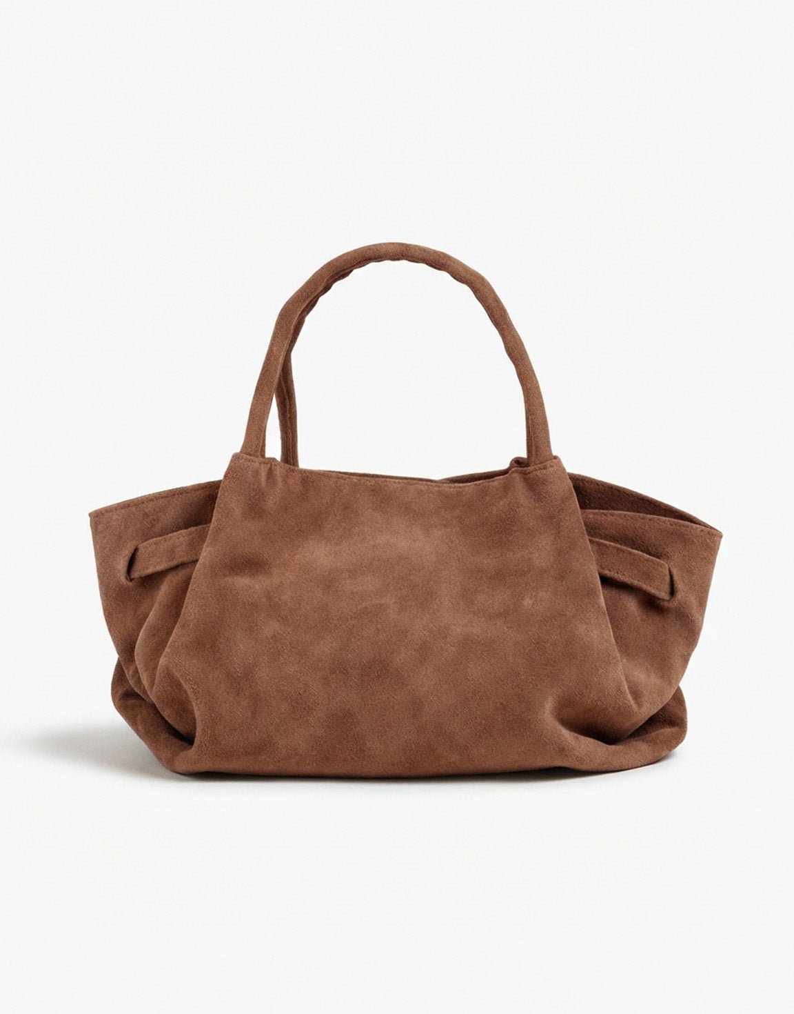 Taupe Suede Shopper - Tas - Olivia & Kate