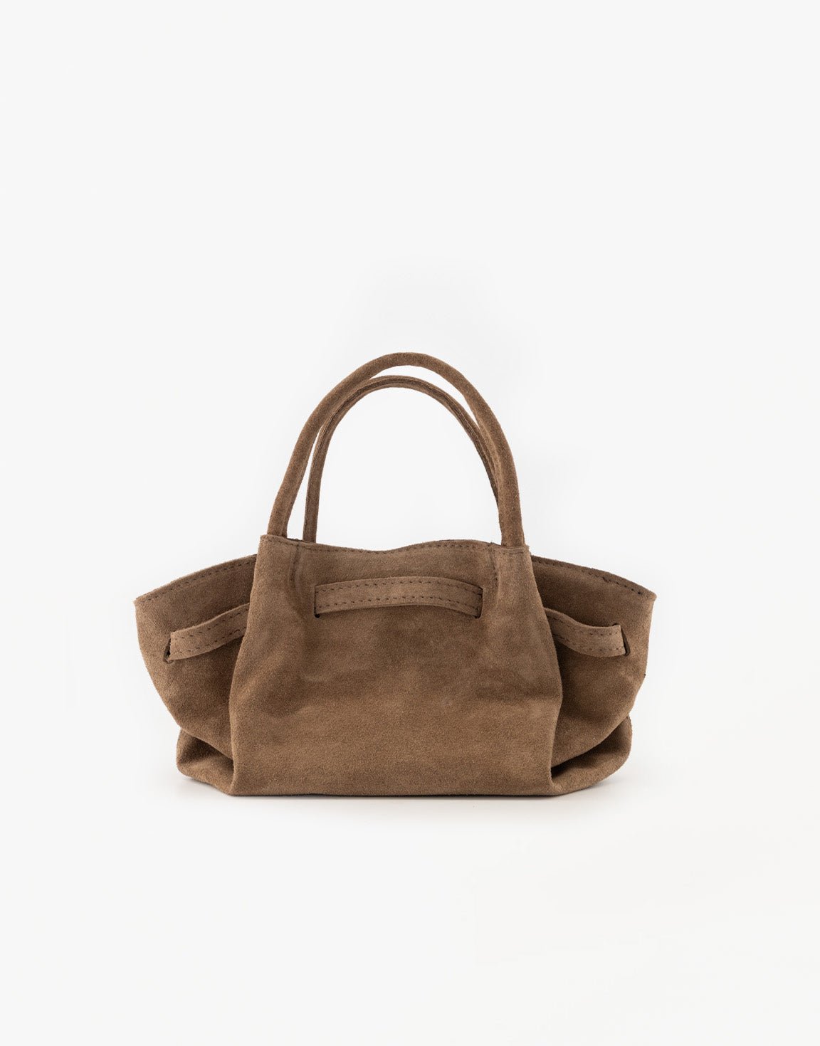 Taupe Suede Shopper - Tas - Olivia & Kate