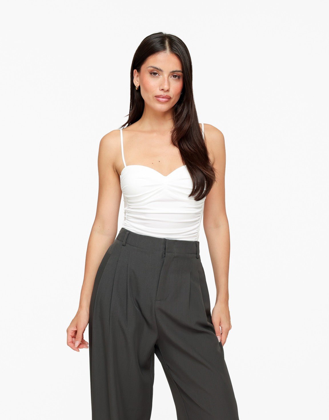 Witte Basic Aangesloten - Body - Olivia & Kate
