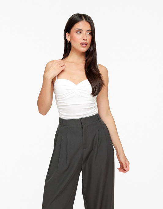 Witte Basic Aangesloten - Body - Olivia & Kate