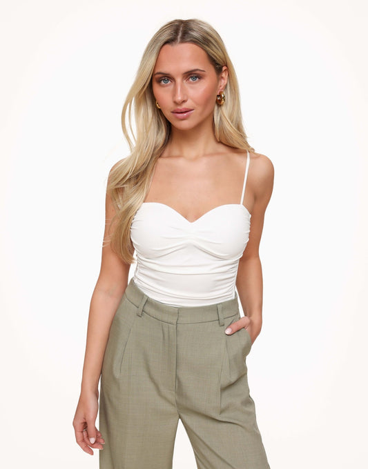 Witte Basic Aangesloten - Body - Olivia & Kate