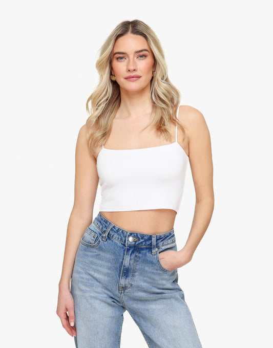 White Basic Bandeau - Top - Olivia & Kate