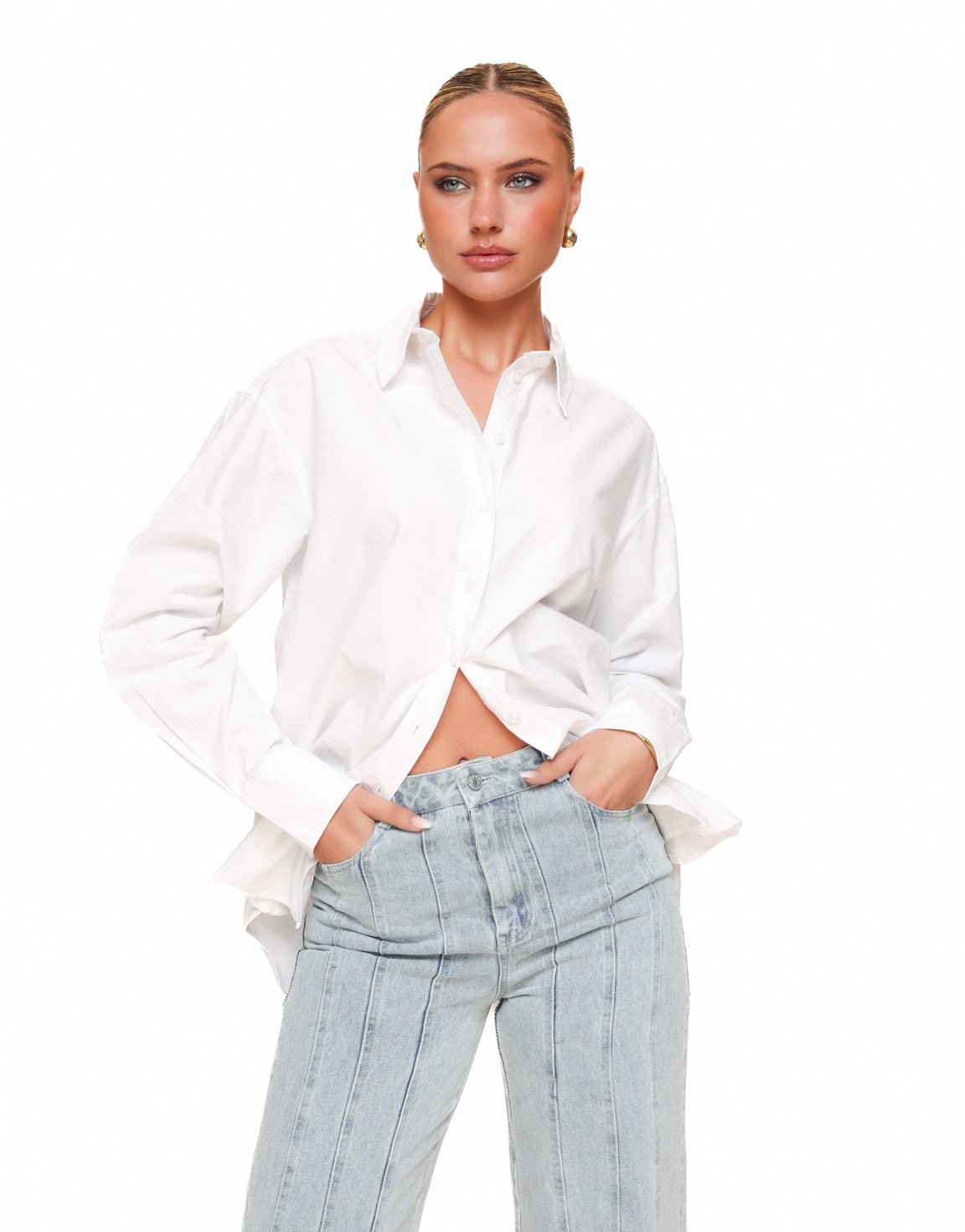 Witte Basic - Blouse - Olivia & Kate