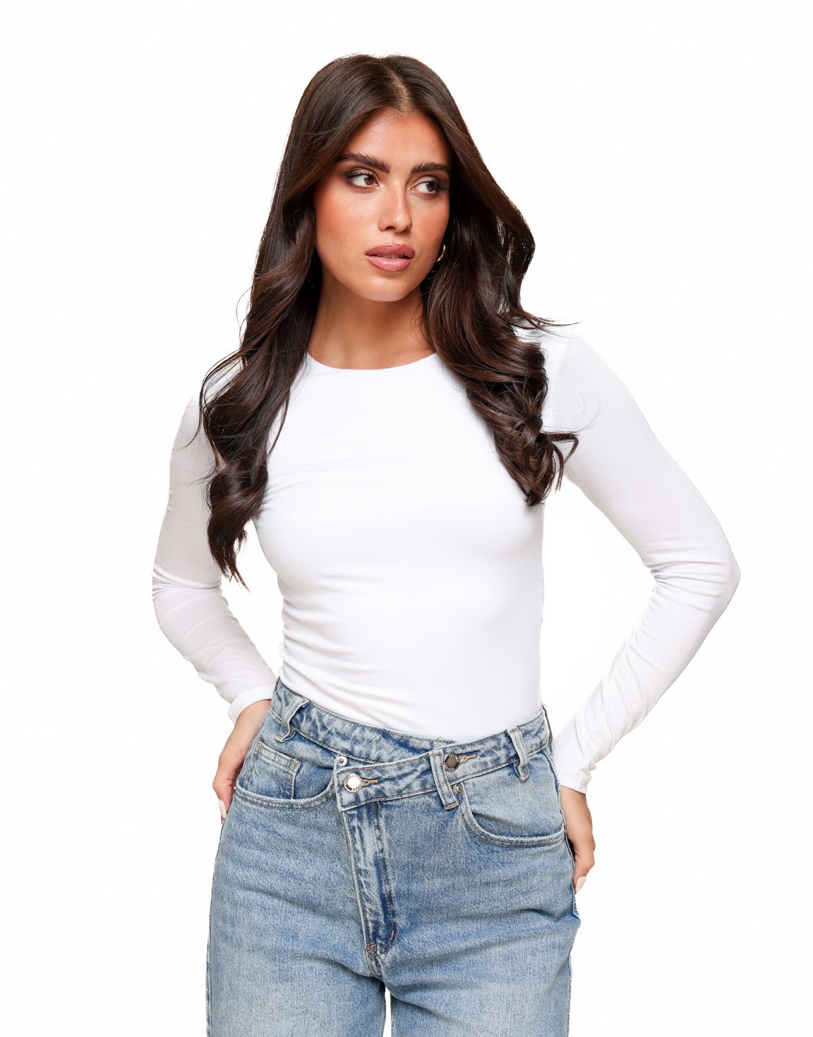 Witte Basic LS - Top - Olivia & Kate