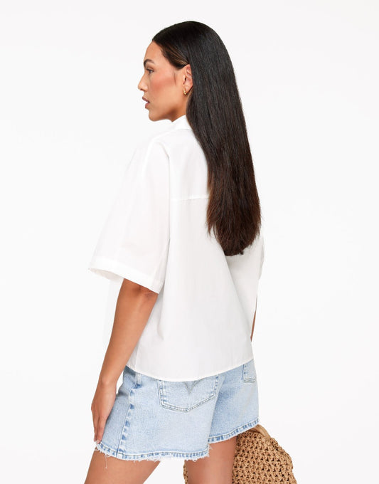 Witte Basic SS - Blouse - Olivia & Kate