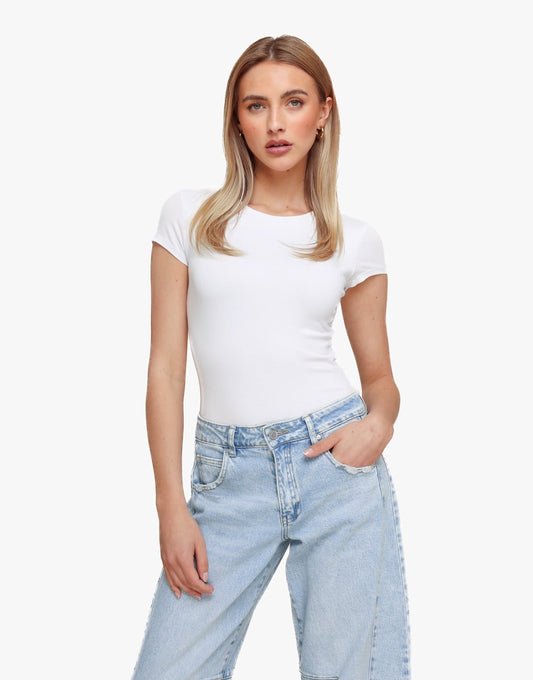 White Basic SS - Top