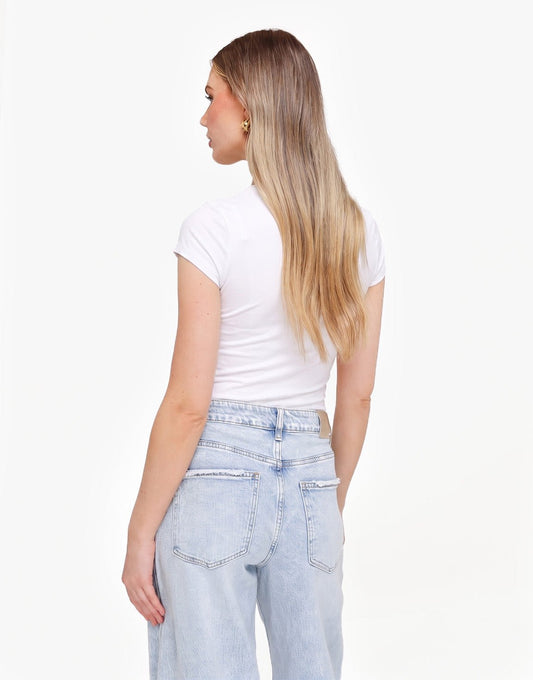 Witte Basic SS - Top - Olivia & Kate