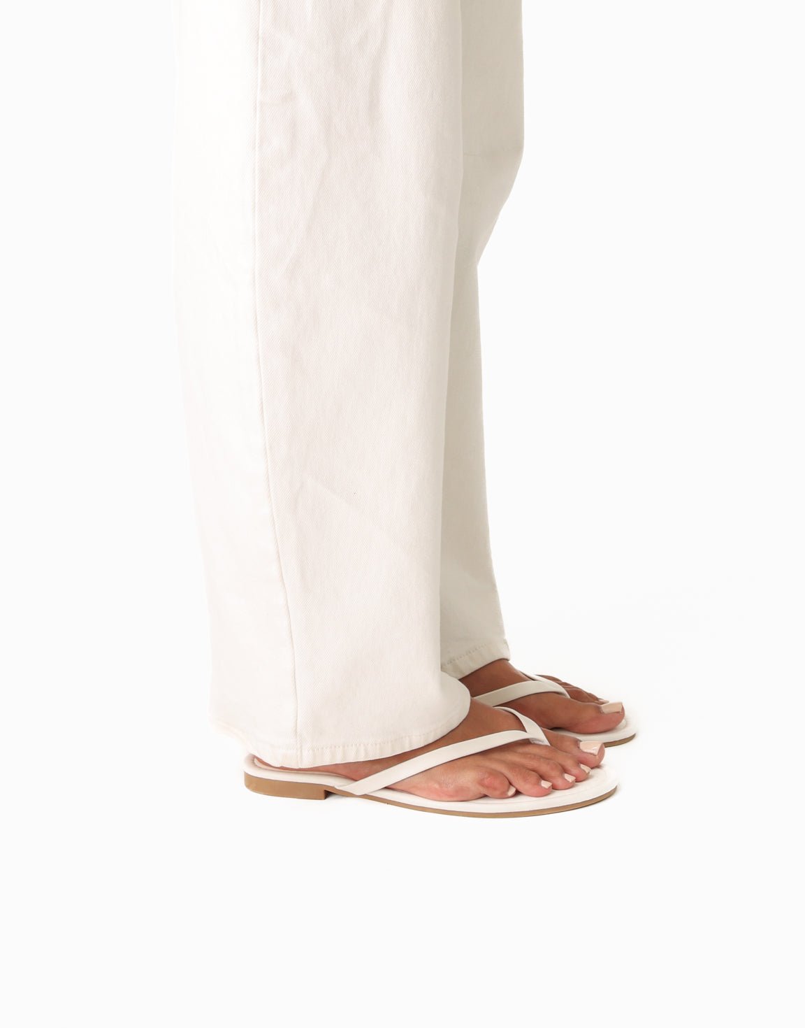 Witte Basic - Teenslippers - Olivia & Kate