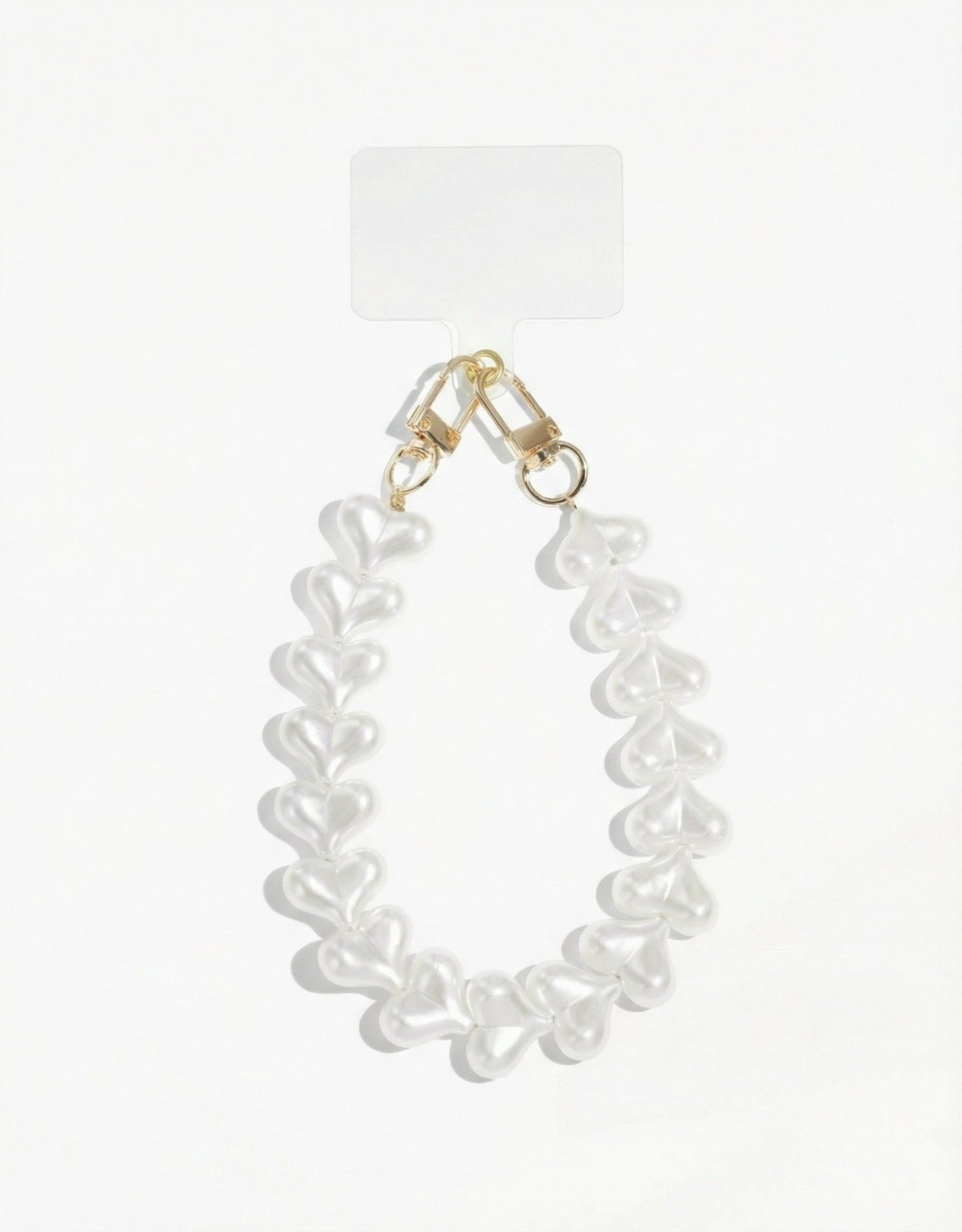 Witte Brede Hartjes - Telfoonkoord - Olivia & Kate