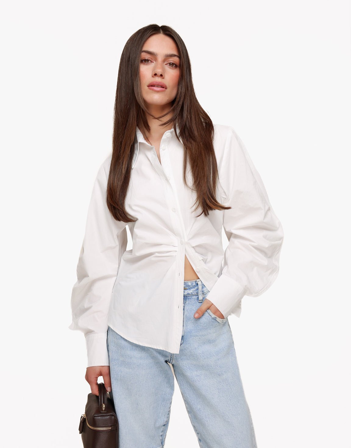 Witte Getailleerde - Blouse - Olivia & Kate