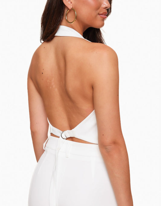Witte Halter - Gilet - Olivia & Kate