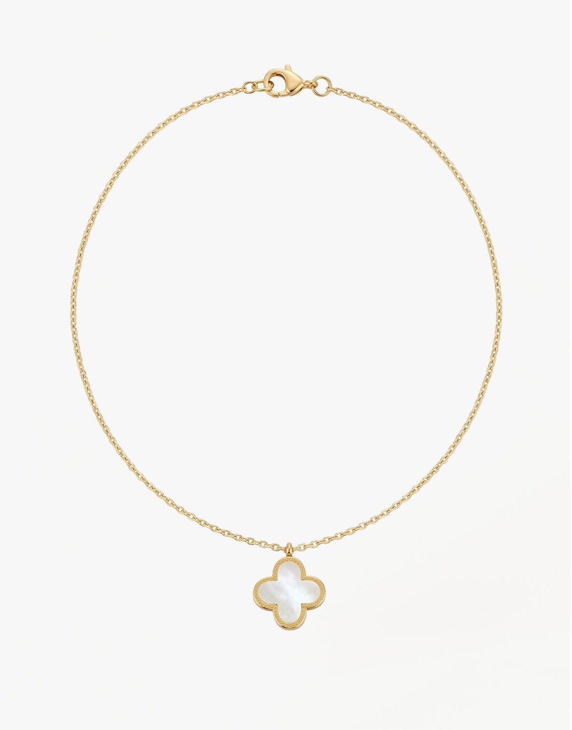 Witte Klaver - Ketting - Olivia & Kate