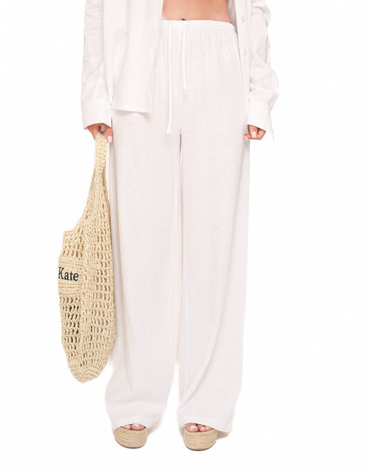 Witte Linnen - Broek - Olivia & Kate