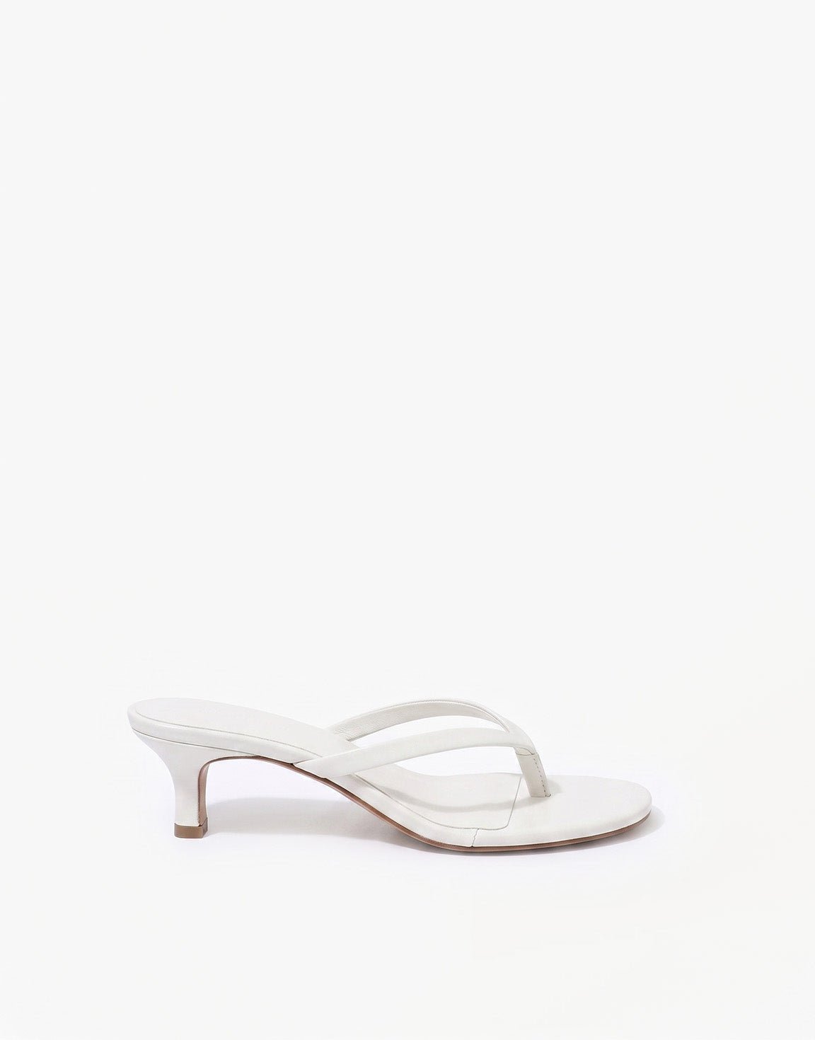 Witte Mid Hak - Teenslipper - Olivia & Kate