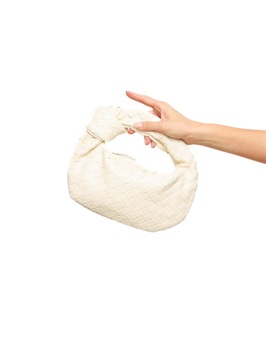Witte Middel Gevlochten - Tas - Olivia & Kate