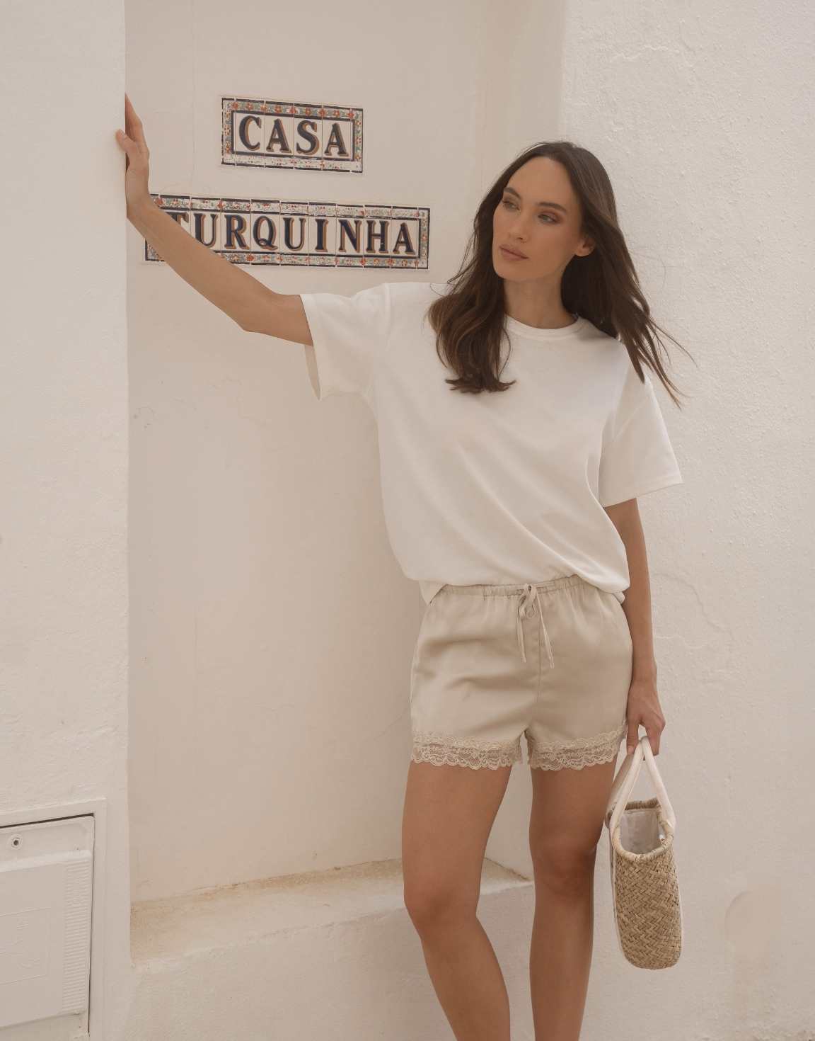 Witte Oversized Basic SS - T-shirt - Olivia & Kate