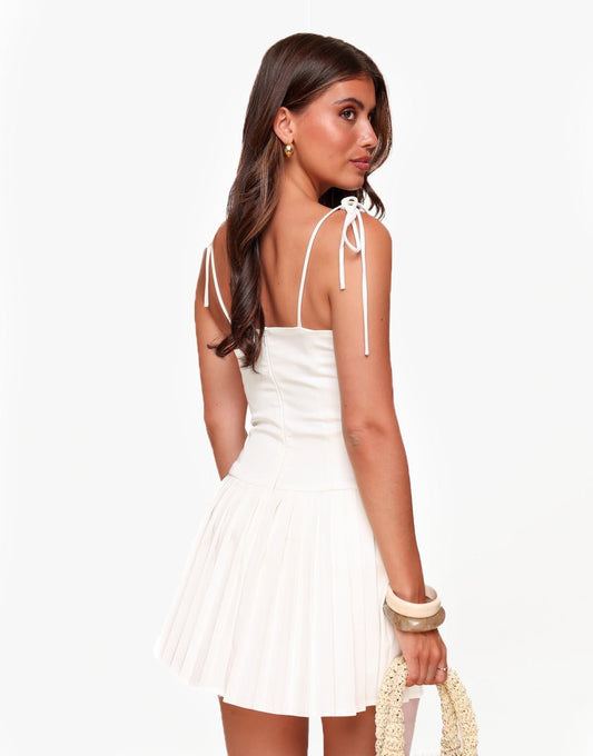 Witte Petite Corset - Jurk - Olivia & Kate