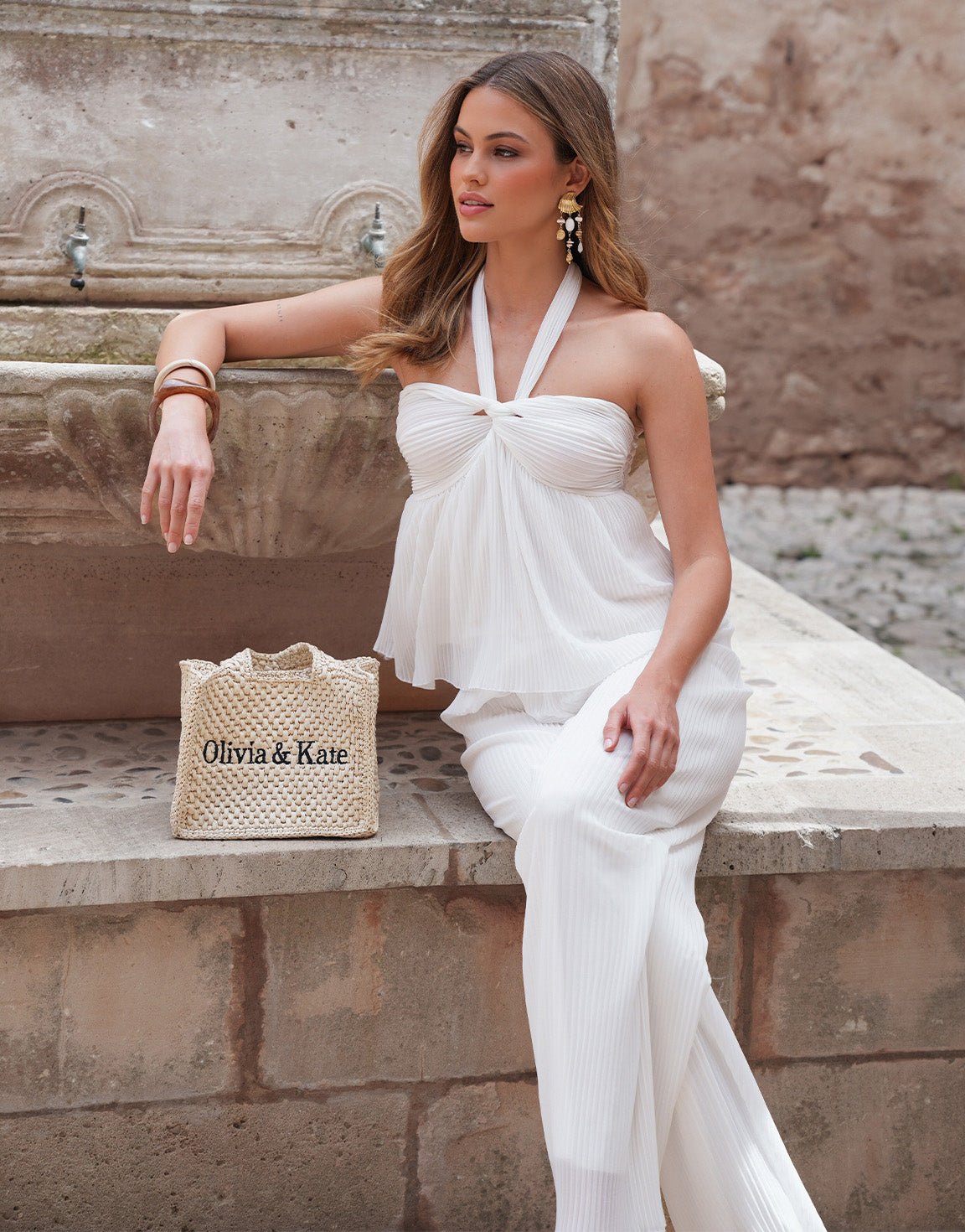Witte Plisse - Set - Olivia & Kate
