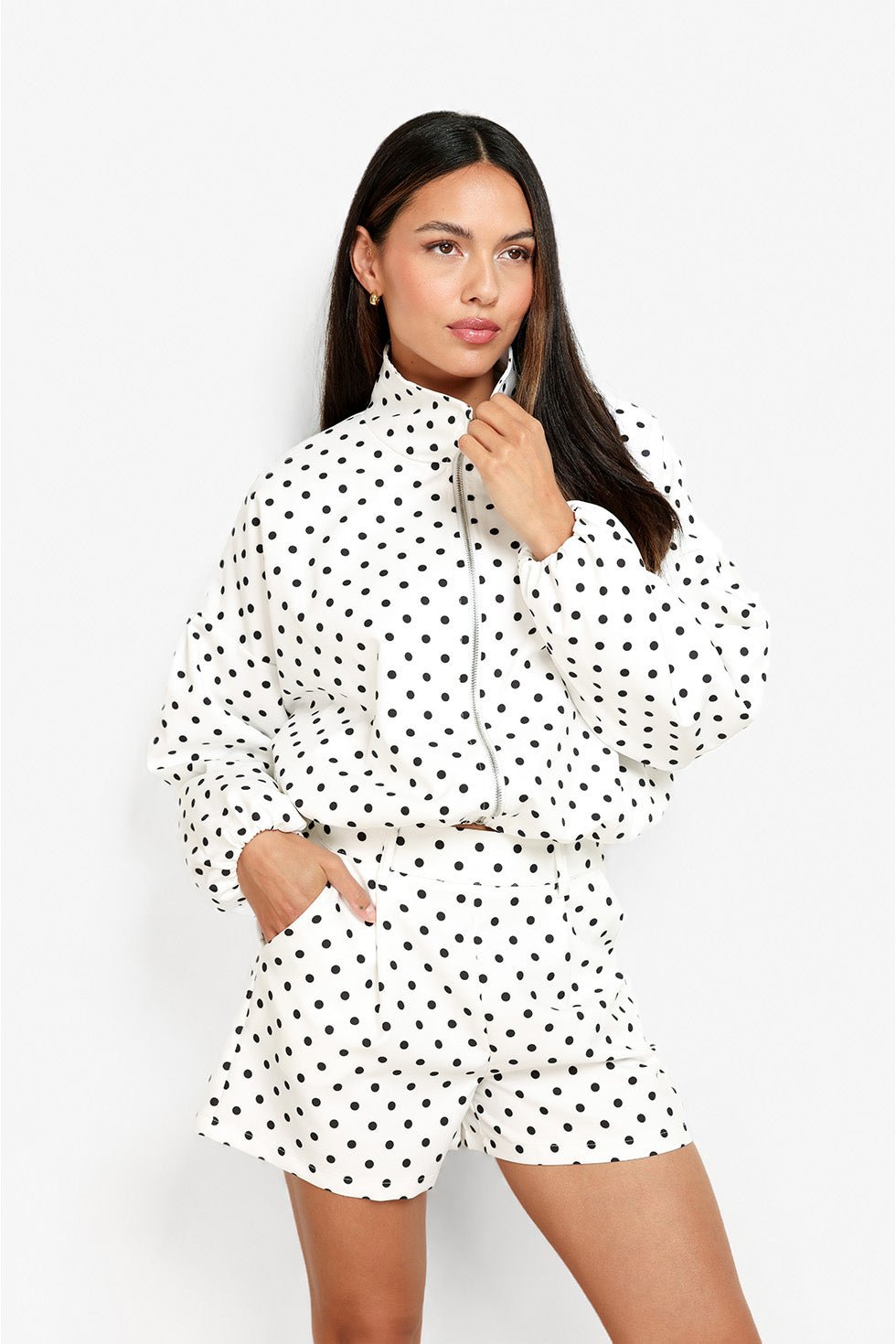 Witte Polkadot - Short - Olivia & Kate