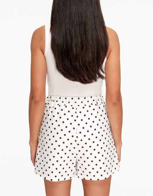 Witte Polkadot - Short - Olivia & Kate