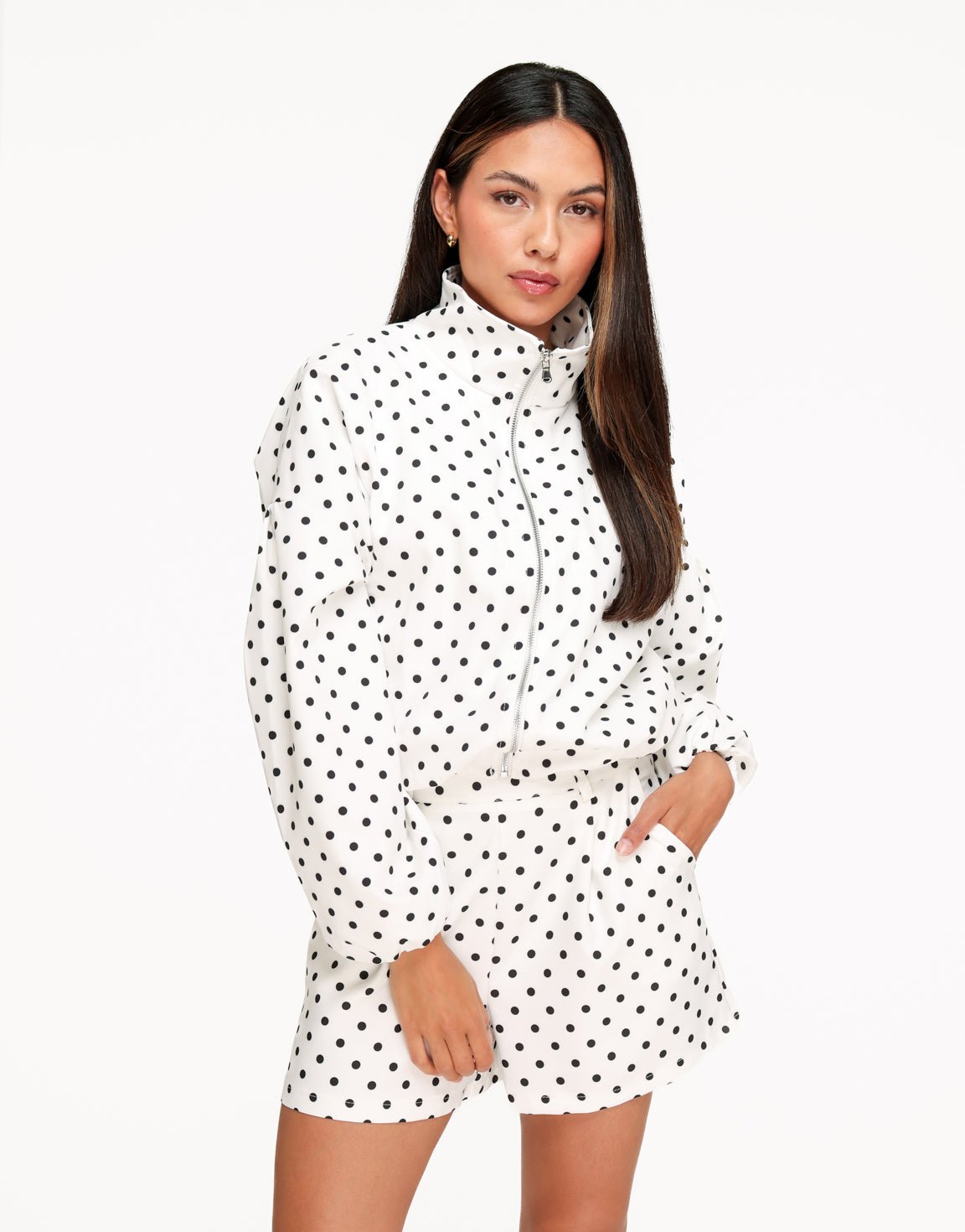 Witte Polkadot - Short - Olivia & Kate