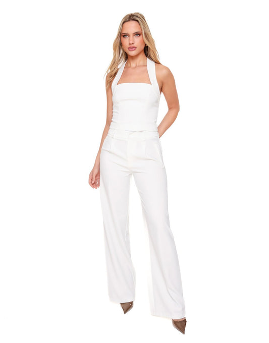 Witte STUDIO Halter - Top - Olivia & Kate