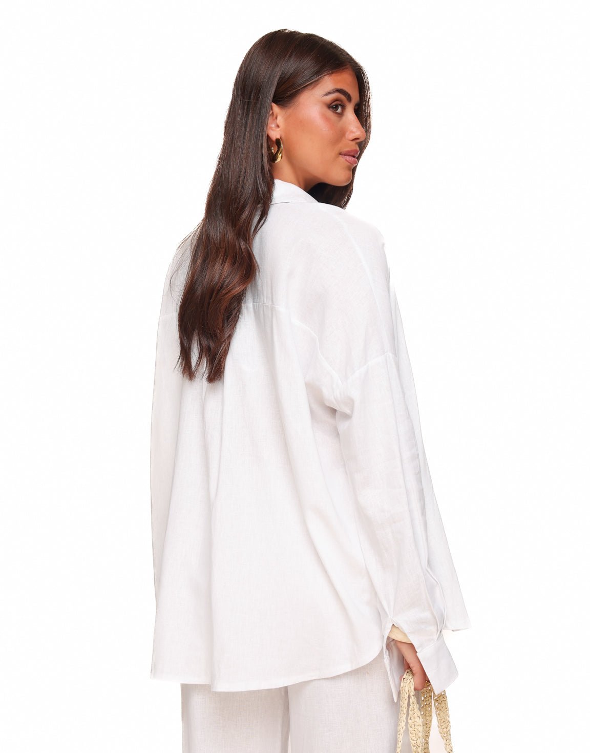 Witte Wijde Linnen Oversized - Set - Olivia & Kate