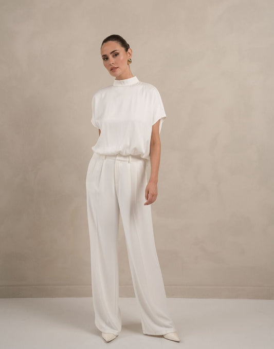 Witte Wijde - Pantalon - Olivia & Kate