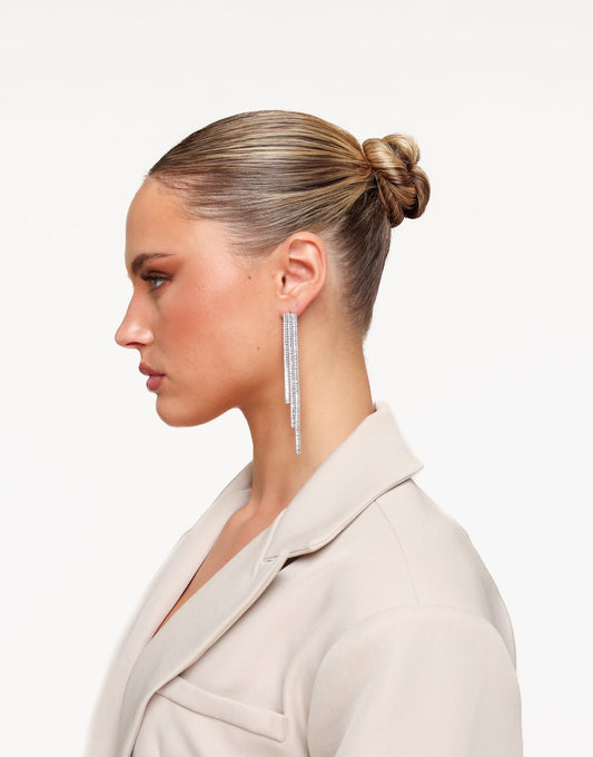 Zilveren Multi Strass Stenen - Oorbellen - Olivia & Kate