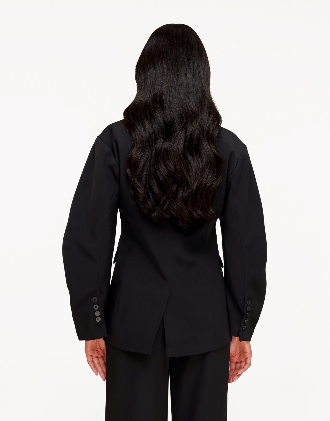 Zwarte Ballonmouwen Details - Blazer - Olivia & Kate