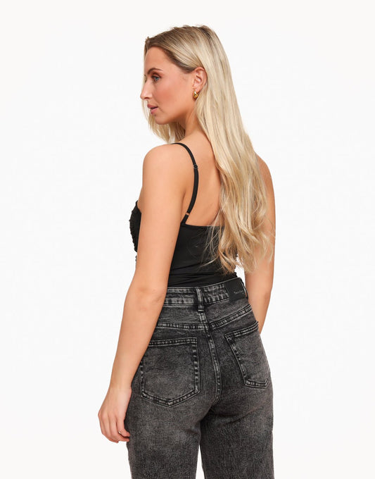 Zwarte Basic Aangesloten - Body - Olivia & Kate