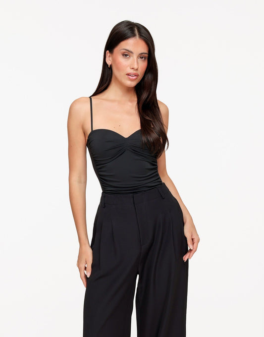 Zwarte Basic Aangesloten - Body - Olivia & Kate