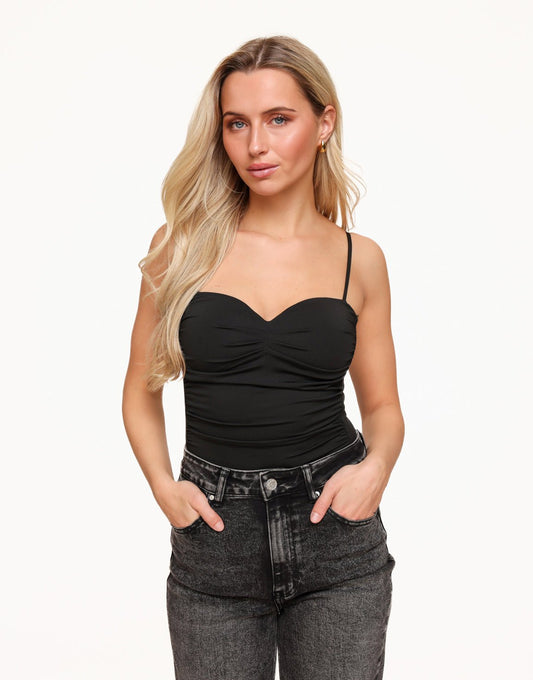 Zwarte Basic Aangesloten - Body - Olivia & Kate