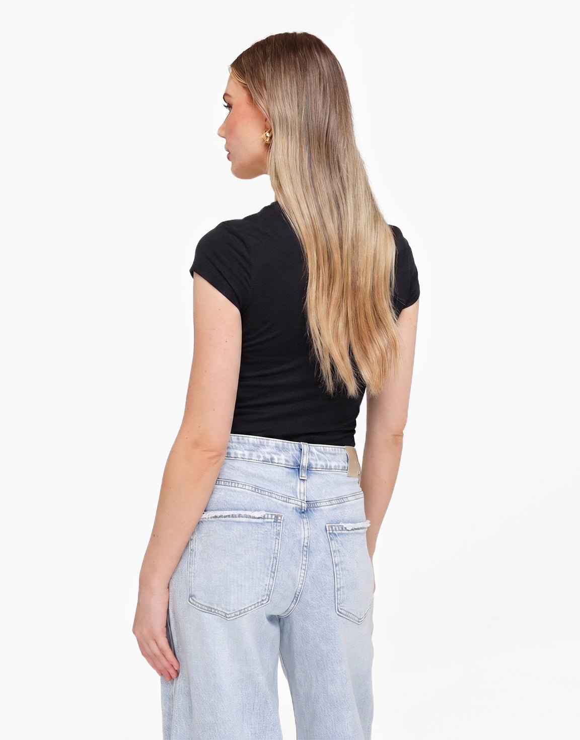 Zwarte Basic SS - Top - Olivia & Kate