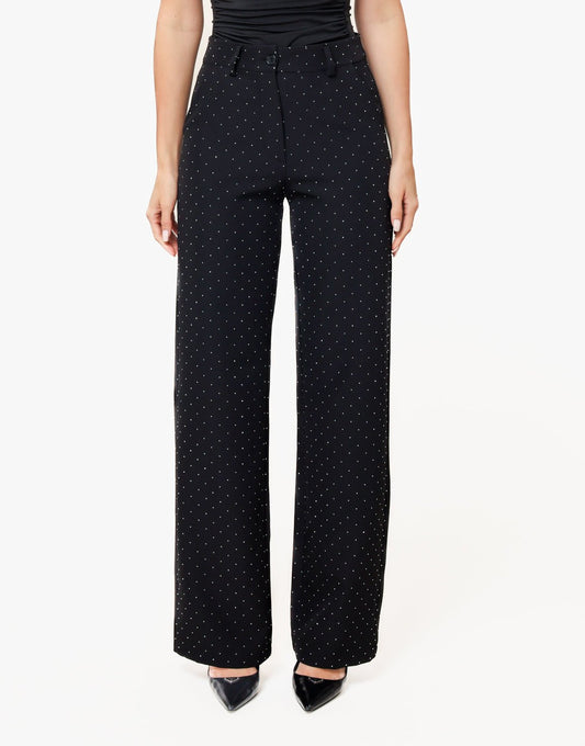 Zwarte Basic Zilveren Glitter Stenen - Set - Olivia & Kate