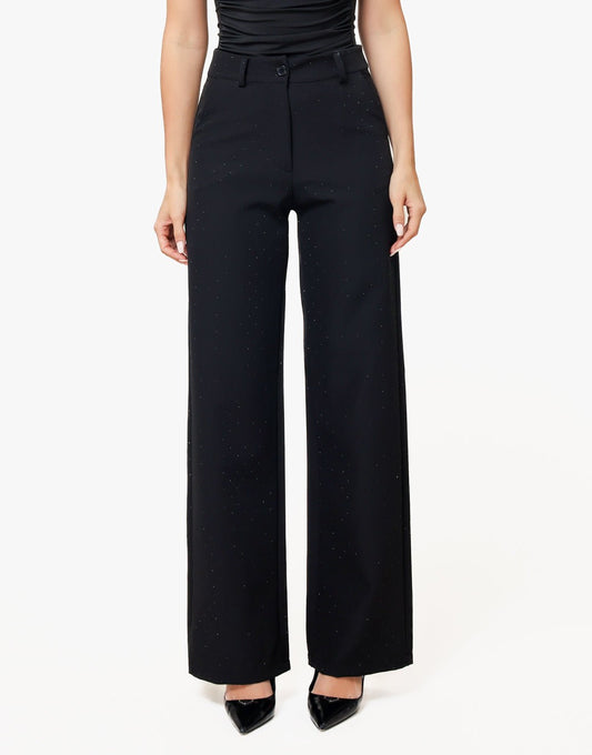 Zwarte Basic Zwarte Glitter Stenen - Set - Olivia & Kate