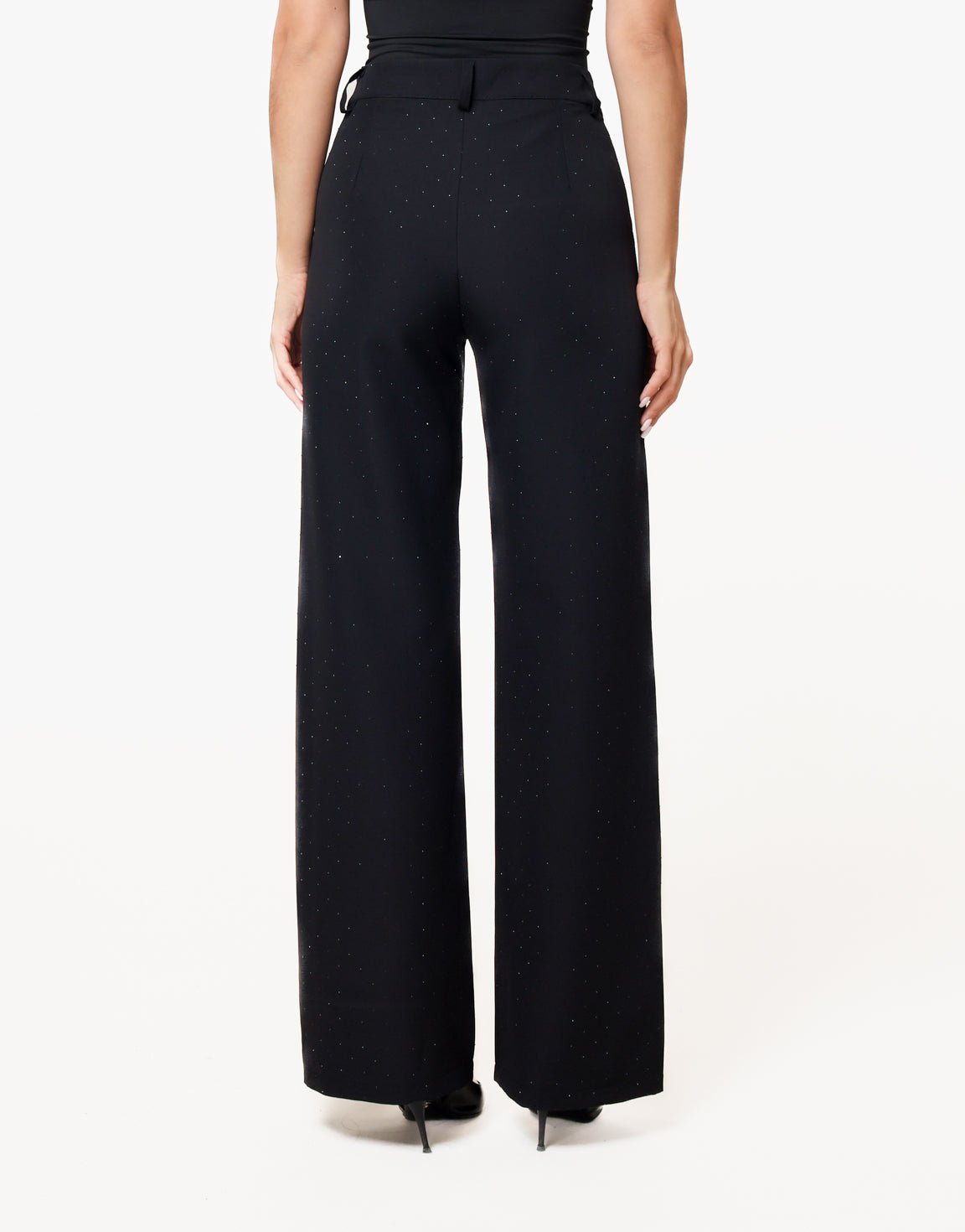 Zwarte Basic Zwarte Glitter Stenen - Set - Olivia & Kate