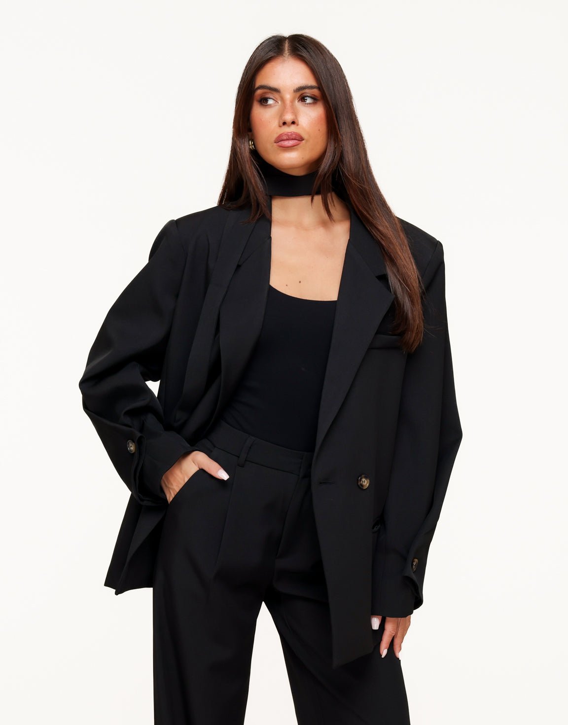 Zwarte Classic Oversized - Blazer - Olivia & Kate