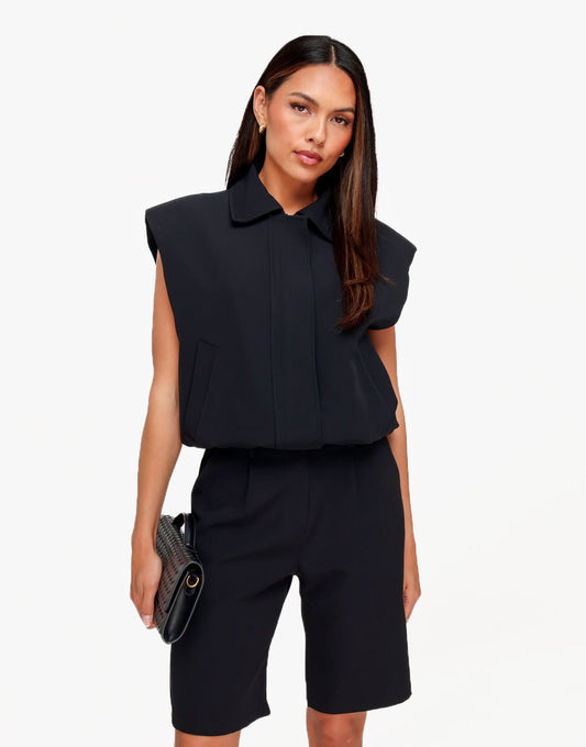 Zwarte Edit Schouder Pads - Gilet - Olivia & Kate