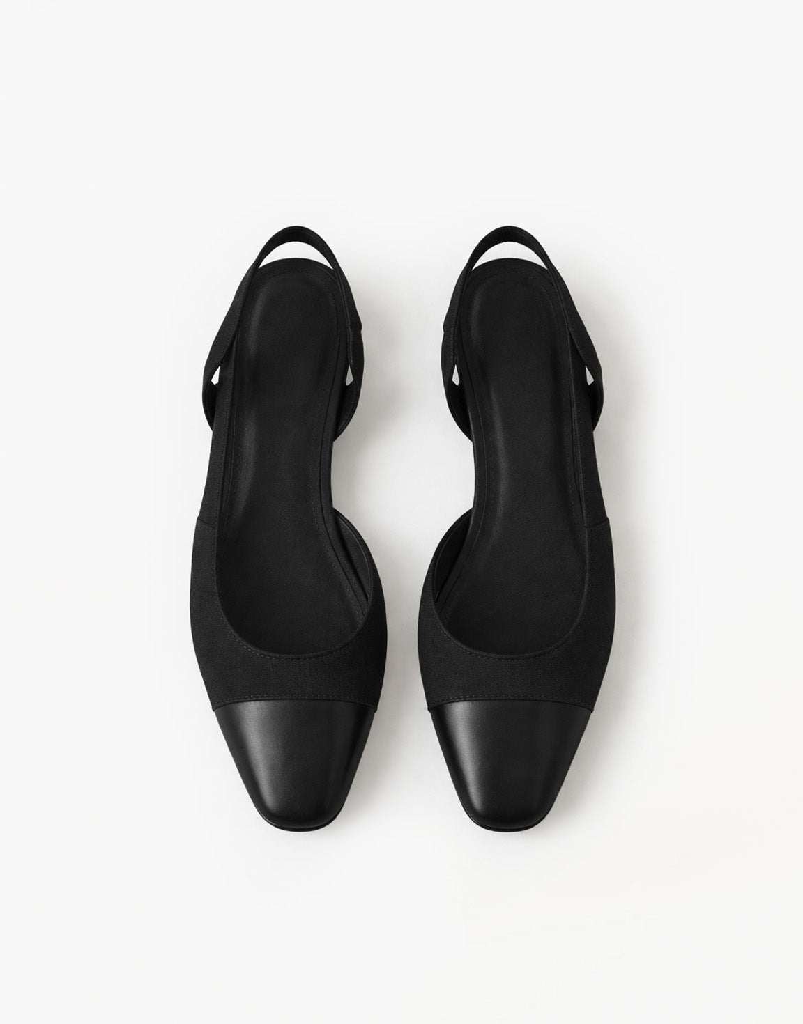 Zwarte Elegante Punt - Ballerina's - Olivia & Kate