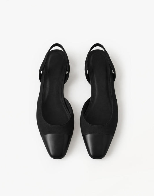 Zwarte Elegante Punt - Ballerina's - Olivia & Kate