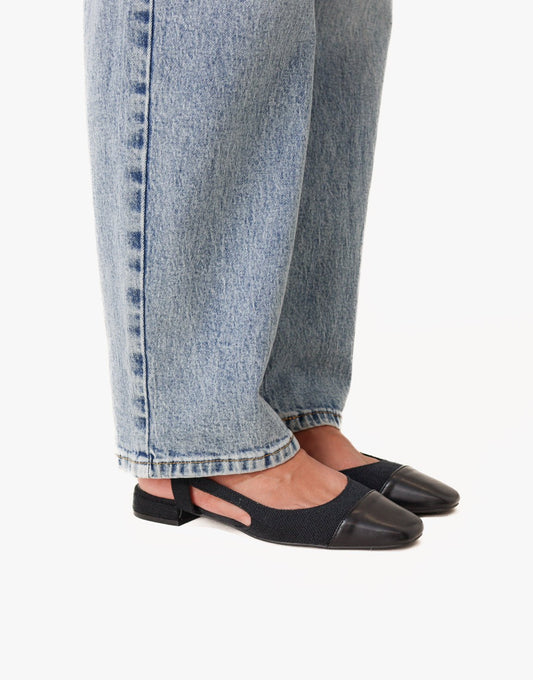 Zwarte Elegante Punt - Ballerina's - Olivia & Kate