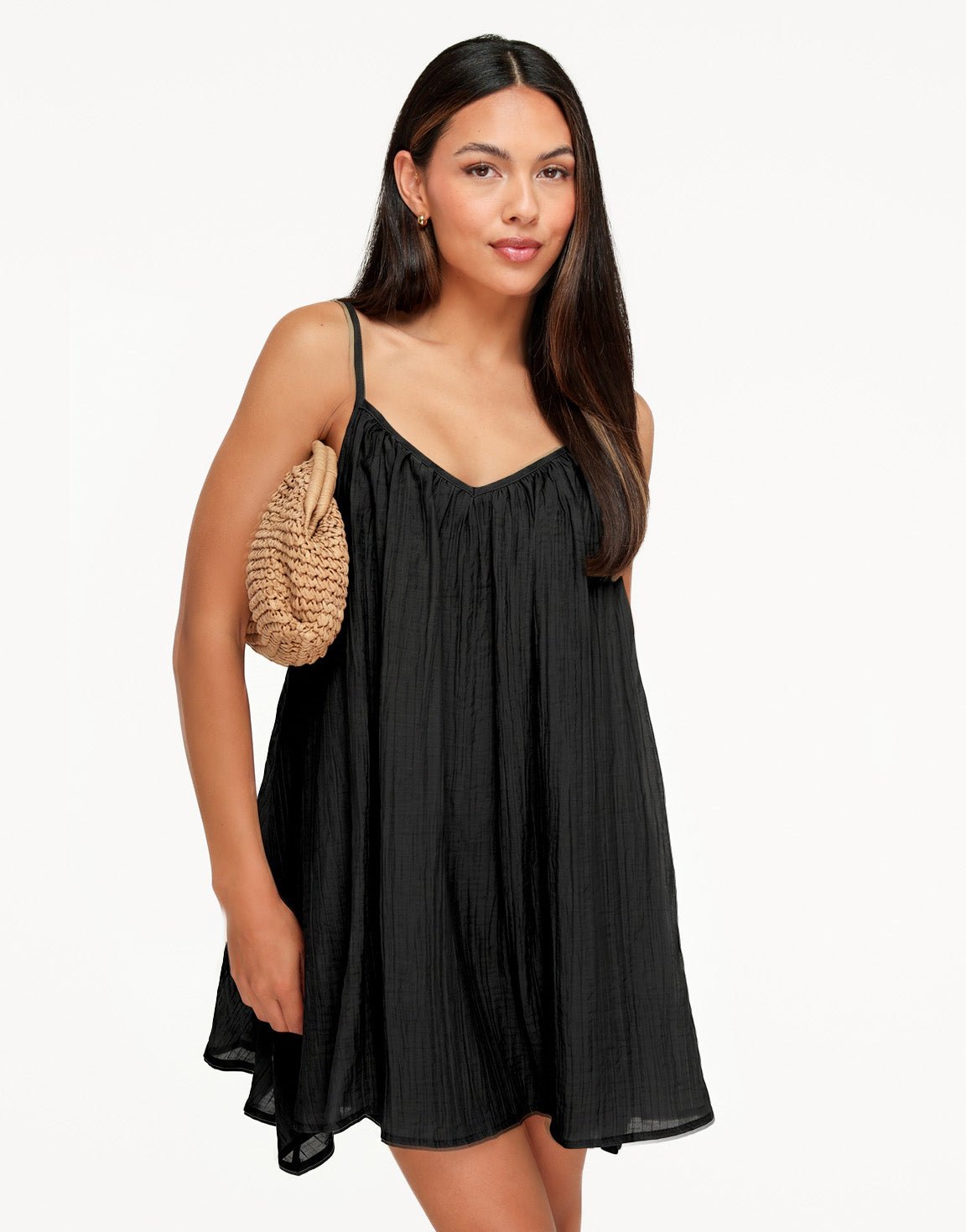 Zwarte Flowy - Jurk - Olivia & Kate
