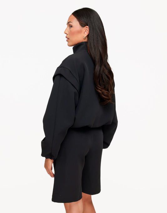 Zwarte F/W Edit Hoge Kraag Bomber - Jas - Olivia & Kate