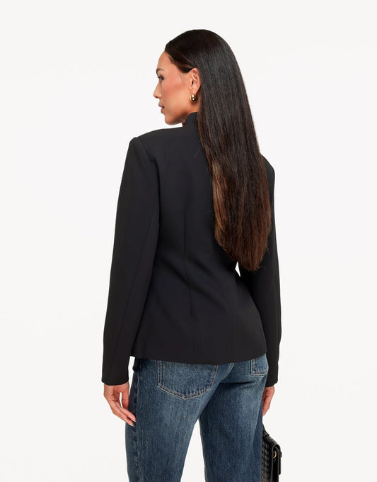 Zwarte Geknoopte Details LS - Blazer - Olivia & Kate