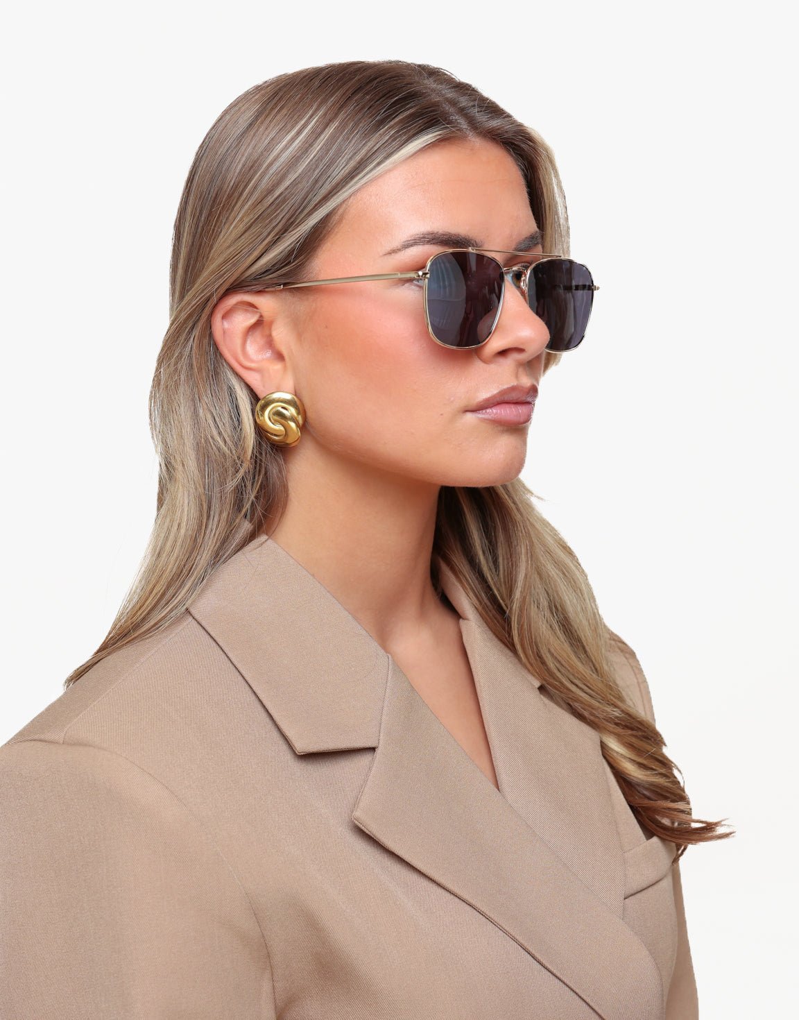 Zwarte Gouden Montuur - Zonnebril - Olivia & Kate