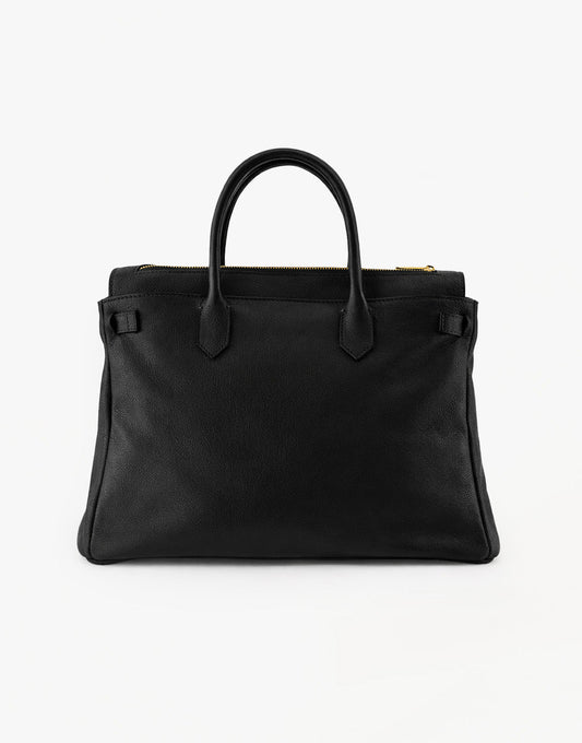 Zwarte Grote Gouden Details - Tas - Olivia & Kate