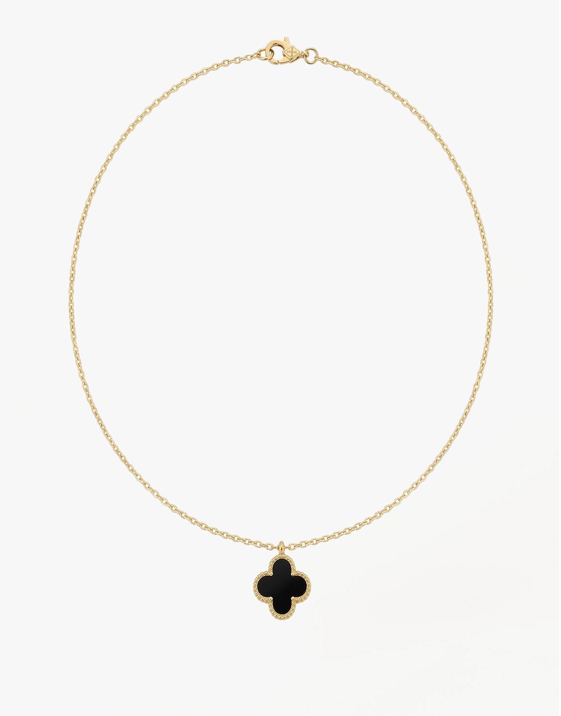 Zwarte Klaver - Ketting - Olivia & Kate